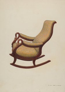 Rocking Chair, c. 1938. Creator: John R. Towers.