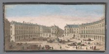 View of the Place des Victoires in Paris, 1700-1799. Creators: Anon, Jacques Rigaud.