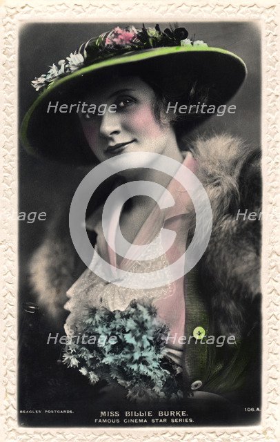 Billie Burke (1886-1970), American actress, early 20th century.Artist: J Beagles & Co