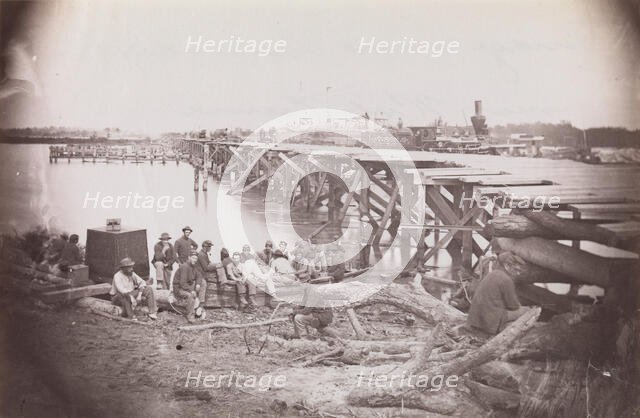 Bridge Across Pamunkey River, near White House, 1861-65. Creator: Tim O'Sullivan.