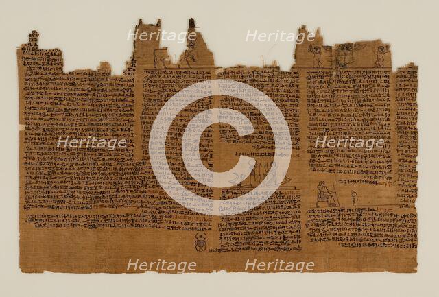 The Book of the Dead of Nes-Min, Section 22, c200-30 BC. Creator: Unknown.