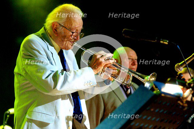 Humphrey Lyttelton, Brecon Jazz Festival, Powys, Wales, 2007. Artist: Brian O'Connor