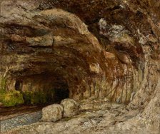 Grotto of Sarrazine near Nans-sous-Sainte-Anne, about 1864. Creator: Gustave Courbet.