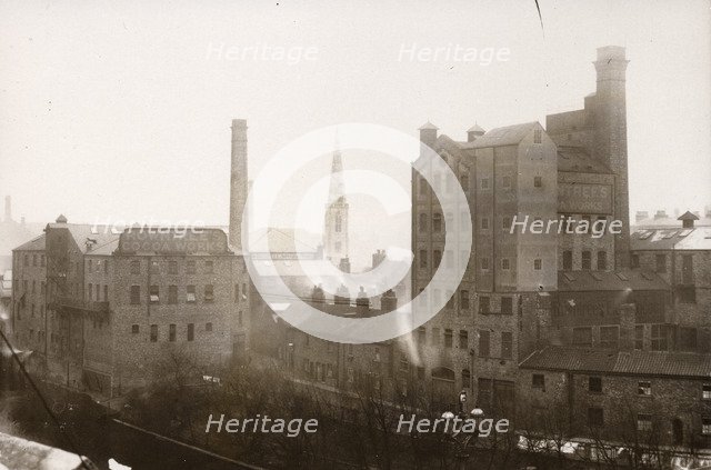 View of the Rowntree Cocoa Works, Tanner’s Moat, York, Yorkshire, 1891. Artist: Unknown