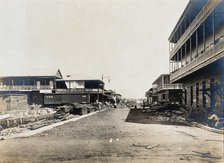 Colón, Panama; street with building works in progress, 1907. Creator: Unknown.