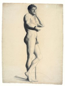 Academic Male Nude, 1877. Creator: Georges-Pierre Seurat.