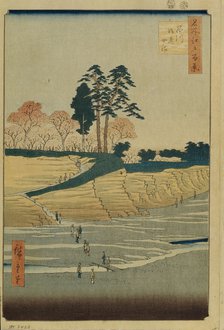 Palace Hill in Shinagawa (One Hundred Famous Views of Edo), 1856-1858. Artist: Hiroshige, Utagawa (1797-1858)