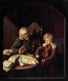 The Music Teacher, 1828. Creator: Schroeter, Constantin (1795-1835).