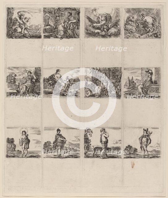 Mythological Playing Cards, 1644. Creator: Stefano della Bella.