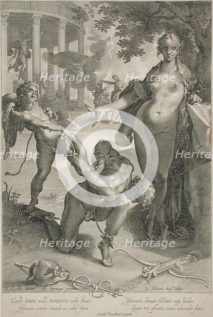 Mercury Conquered by Love, 17th century. Creator: Lucas Kilian.