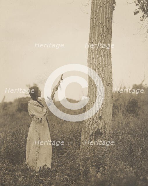 Offering the pipe, 1908. Creator: Edward Sheriff Curtis.