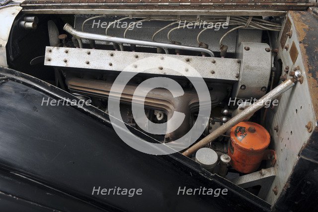 Bugatti type 57S 1937 . Artist: Simon Clay.