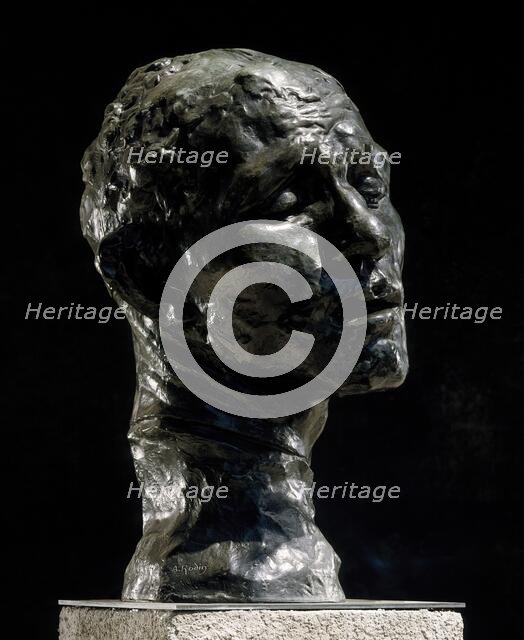 Monumental Head of Pierre de Wissant, This cast 1971 (Musee Rodin 3/12). Creator: Auguste Rodin.