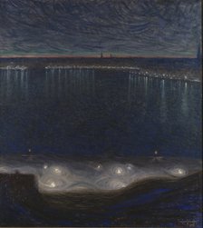 Riddarfjärden, Stockholm. Artist: Jansson, Eugène (1862-1915)