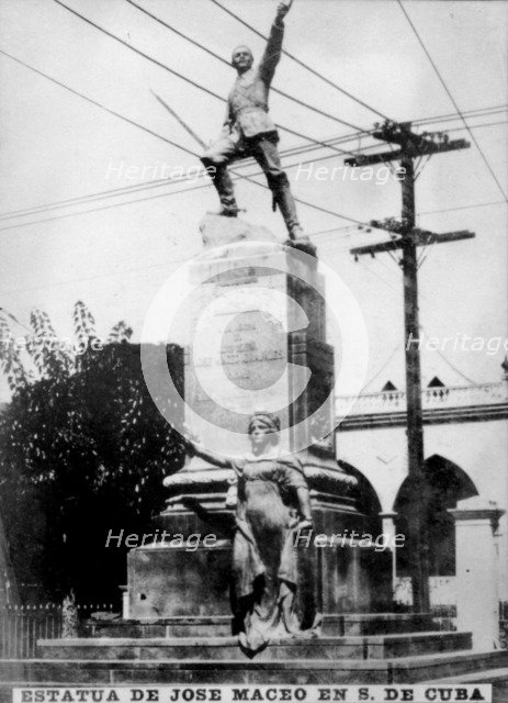Statue of Jose Maceo in Cuba, c1910. Creator: Unknown.
