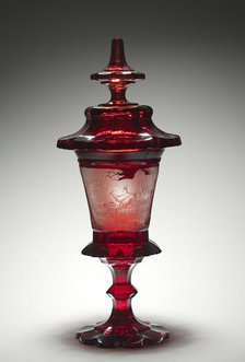 Covered Cup, mid-1800s. Creator: Unknown.