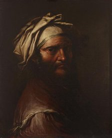 Head of a Man with a Turban, 1649-1655. Creator: Salvator Rosa.