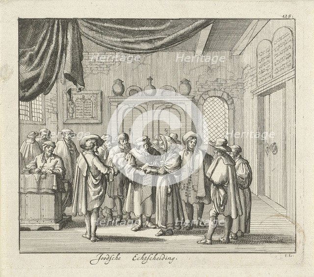 Jewish Divorce. Artist: Luyken, Jan (Johannes) (1649-1712)