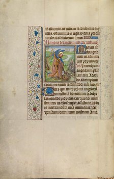 Saint Michael and the Dragon; Arenberg Hours, early 1460s. Creator: Workshop of Willem Vrelant.