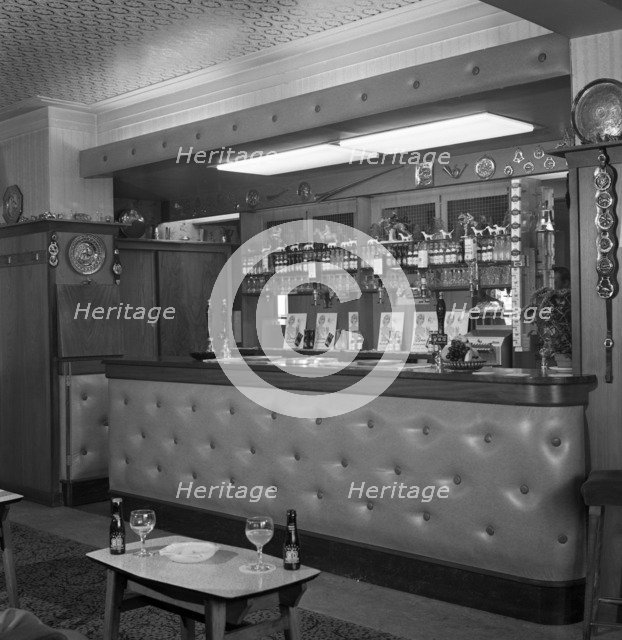 Bar of the Cavalier pub, Ravenfield, near Rotherham, South Yorkshire, 1963. Artist: Michael Walters