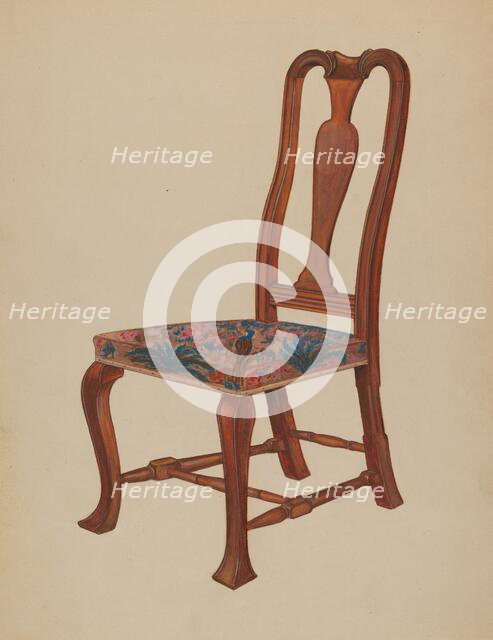 Chair for Bliss House, 1935/1942. Creator: Arthur Johnson.