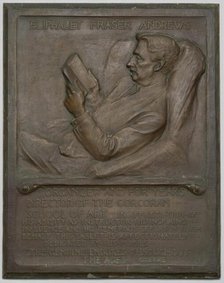 Memorial Tablet to the Late E. F. Andrews, 1917. Creator: Richard Edwin Brooks.