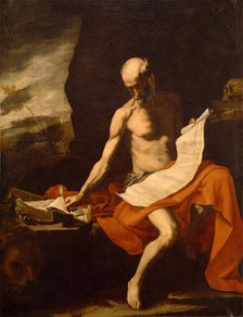 Saint Jerome in the Wilderness, between 1645 and 1685. Creator: Workshop of Jusepe de Ribera.