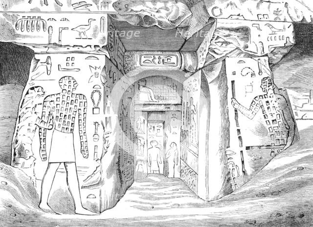 Tomb of Nofre Ma, an Egyptian of the Third Dynasty, at Meidoum, 1880. Creator: Unknown.