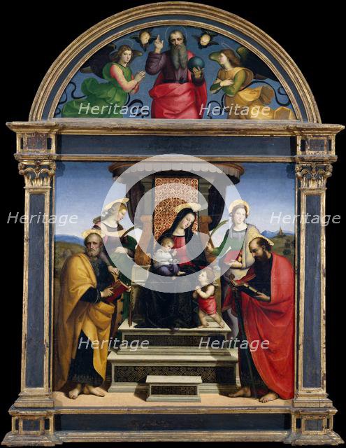 Madonna and Child Enthroned with Saints, ca. 1504. Creator: Raphael.