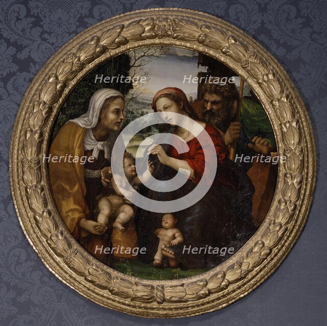 The Holy Family with Saint Elizabeth and the Infant Saint John the Baptist, c1525-1530. Creator: Sodoma.