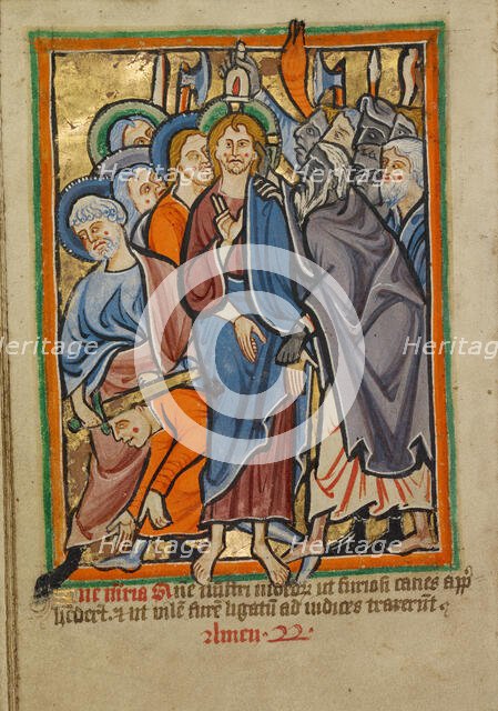 The Betrayal, about 1190-1200; text added about 1480-1490. Creator: Unknown.