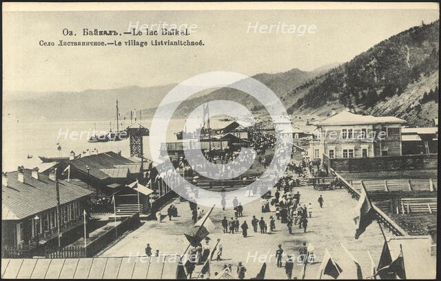 Lake Baikal. Listvyanichnoye village, 1904-1914. Creator: Unknown.