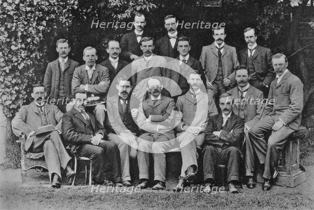 JJ Thomson, British nuclear physicist, 1898. Artist: Unknown