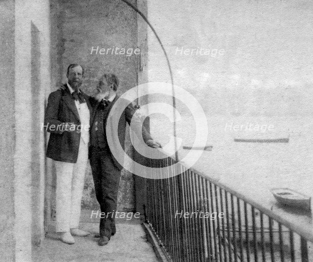 Paul Deroulede, French author and politician and Jean Mounet-Sully, French actor, 1899. Artist: Unknown