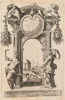 Libro Appartenente al Architettura [Title Page], 1568. Creator: Unknown.