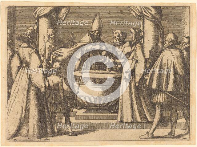 Baptism of the Prince of Spain, 1612. Creator: Jacques Callot.