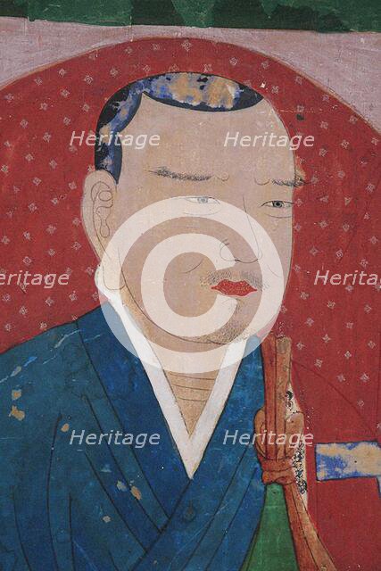 Portrait of Uisang (625-702). Detail, 1767. Creator: Anonymous.