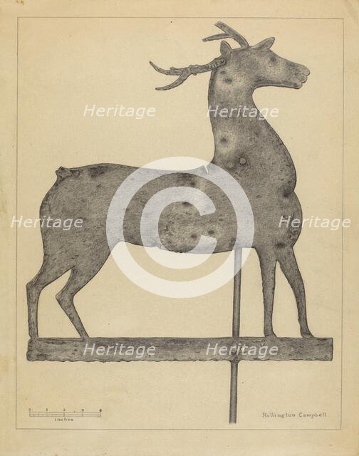 Weather Vane, c. 1936. Creator: Rollington Campbell.