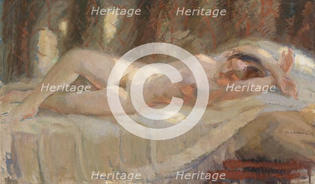 Reclining Nude. Creator: Santeri Salokivi.