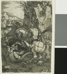 St. George on Horseback, Killing the Dragon, n.d. Creator: Allaert Claesz.