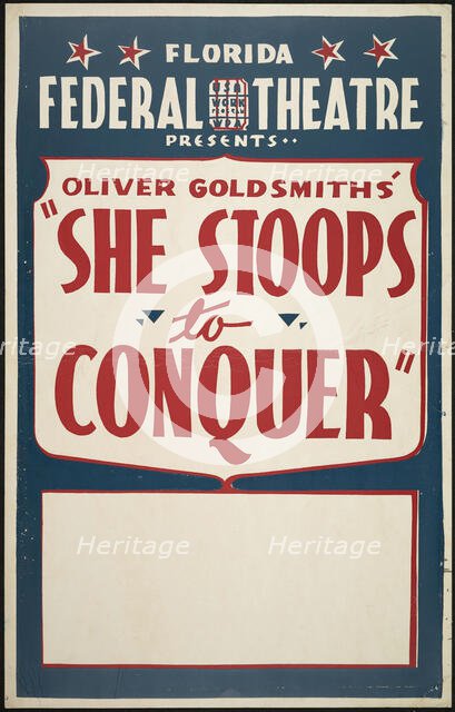 She Stoops to Conquer, Jacksonville, FL, 1938. Creator: Unknown.