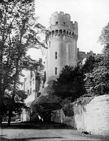 Caesar's Tower, Warwick Castle, Warwickshire, 1924-1926.Artist: Valentine & Sons Ltd