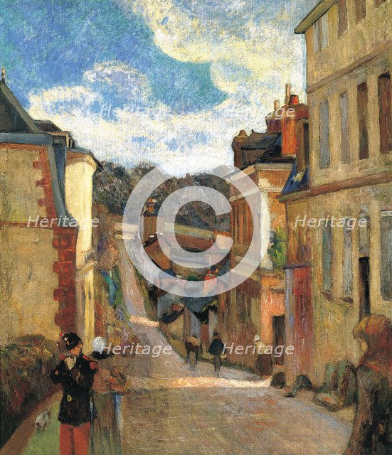 Rue Jouvenet in Rouen, 1884. Artist: Gauguin, Paul Eugéne Henri (1848-1903)