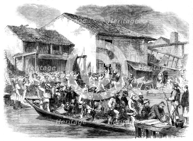 Sketches in Canton - Return of the Avengers, 1858. Creator: Unknown.