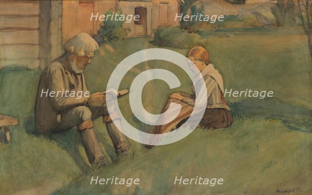 Tranquil Sunday, 1896. Creator: Albert Gebhard.