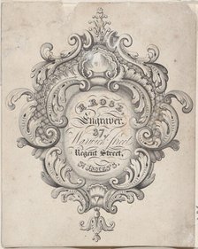 Trade Card for R. Rose, Engraver, 19th century. Creator: Anon.