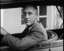 Franklin Delano Roosevelt, Future President of the United States, in a Car, 1932 Creator: British Pathe Ltd.