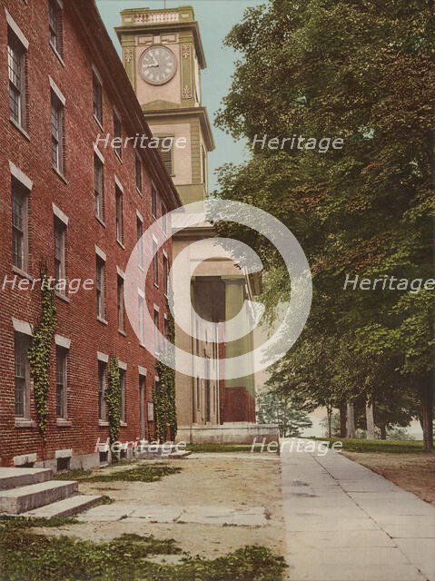 Chapel and dormitory, Amherst College, c1901. Creator: Unknown.