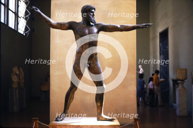 Greek Bronze Statue of Poseidon found in sea near Cape Artemisian, c5th century BC. Artist: Unknown.