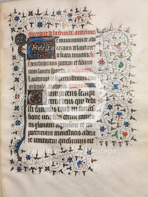 Book of Hours (Use of Paris): Decorated Initial, c. 1420. Creator: Boucicaut Master (French, Paris, active about 1410-25), follower of.